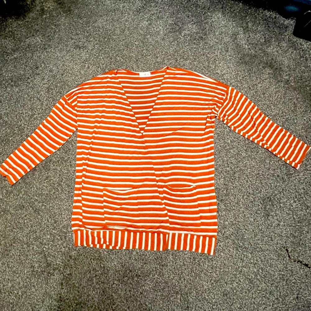 Signature T-Shirt Striped Cardigan